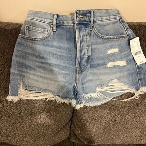 PacSun Light Blue Distressed Jean Shorts
